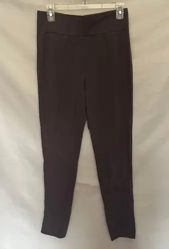 LOGO By Lori Goldstein Leggings Womens Pants Size XS Gray Side Panel Stripe