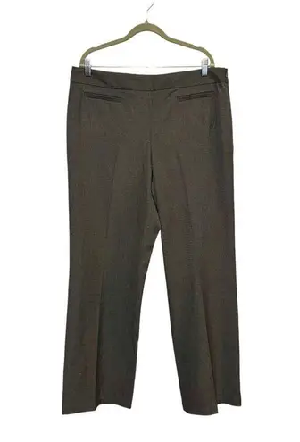 Talbots NWT  Heritage Pants Women Dark Gray Ankle Slacks Classic size 16