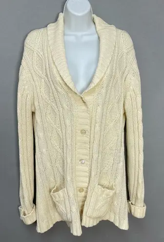 Vintage Cardigan Sweater Cream Off
