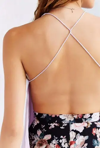 Urban Outfitters UO Silence + Noise Satin Cross-Back Cami