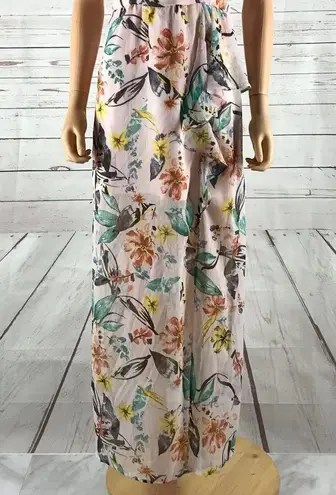 BCBGeneration  Aloha Floral Chiffon Maxi Dress SMALL