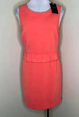 Scotch & Soda Maison Scotch Sheath Dress MED Another Day In Paradise Peplum Ruffle Work NWT