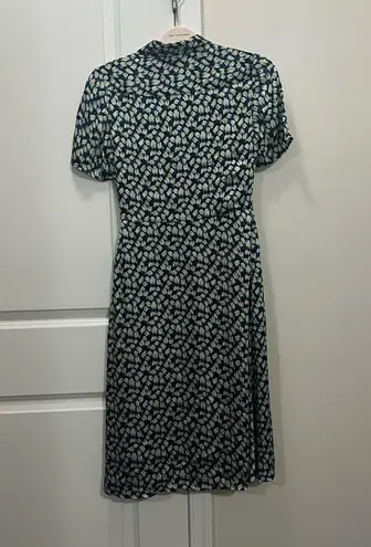 Jason Wu Blue Printed Day Dress Size 2 US $1,595