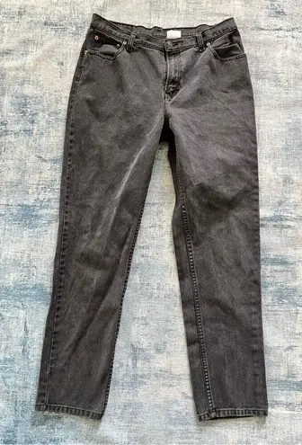 Jordache Faded Black Mom High Rise Straight Leg Jeans Size 17 / 18