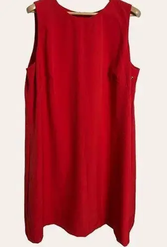 Ralph Lauren Lauren  Red Shift Dress Size 18 W