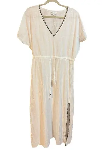 Michael Stars Mila Embroidered Cover Up White Beach Vacation Soft Girl Sz M