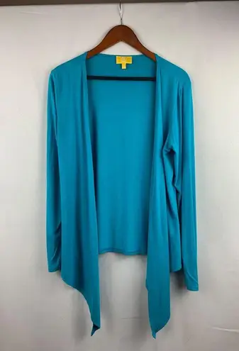 Liz Lange Turquoise Open-Front Cardigan XS Rayon & Spandex Blend