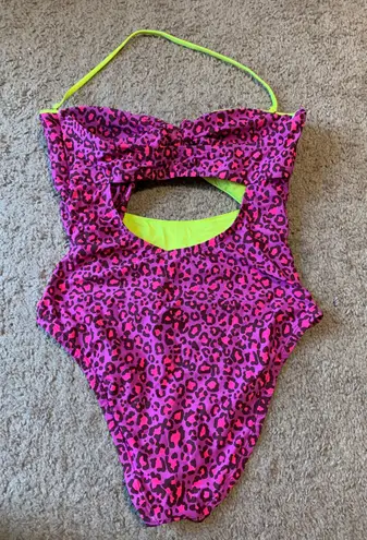 BCBGeneration Cheetah Print Swimsuit