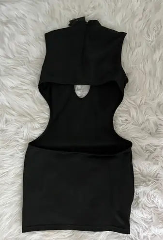 Black Cut Out Mini Dress