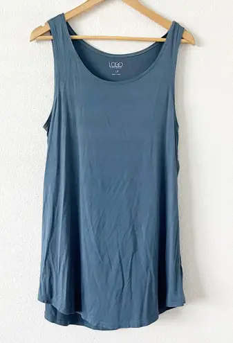 LOGO By Lori Goldstein Logo Layer Slate Blue Light Weight Tank