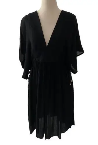 Lauren by Ralph Lauren Black Mini Cover Up Swimwear Women Size Small | 56