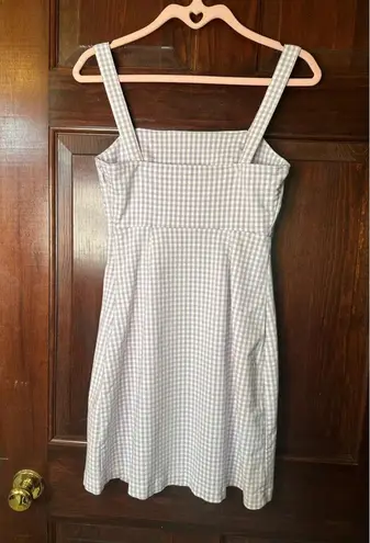 Hollister XS Lavender and White Gingham Dress