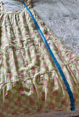 Moonlight Lily Frankie Flutter Sleeve Midi Dress Cotton Silk XS