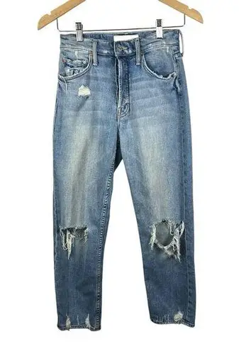 Mother Superior The Tom Cat Jeans In The Confession Wash Size 24 Distressed Boho Blue