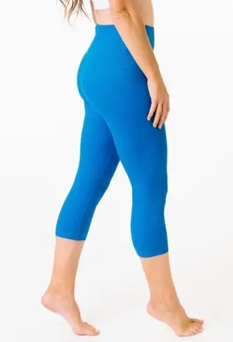 Zyia Royal Blue Willow Light n Tight Hi-Rise Crop 17"