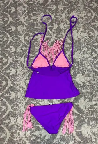 OP  Tassel tankini purple and pink size small