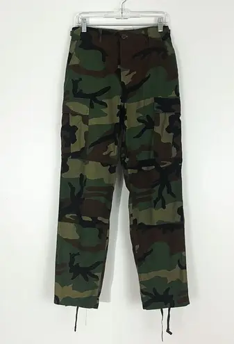 Y2K Women’s Cargo Hot Weather Combat Trousers in Woodland Camo Small Regular