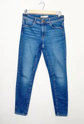 ZARA Trafaluc 4 Skinny Dark Wash Mid Rise Stretch Jeans