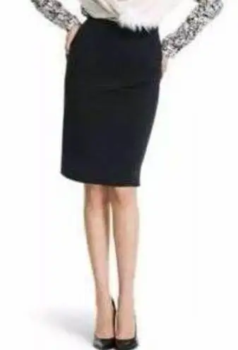 CAbi  Overlay Pencil Skirt Black #3099 Sz 4