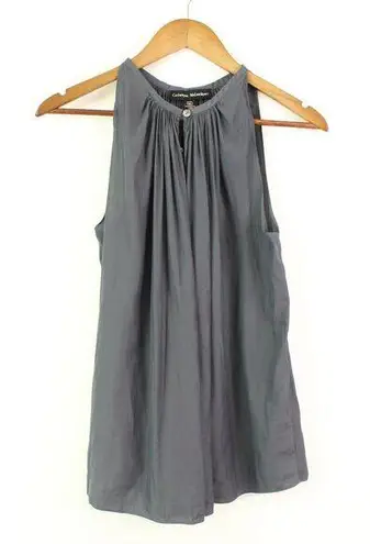 Catherine Malandrino  Silky Sleeveless‎ Blouse Grey Size M