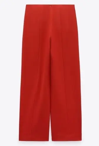 ZARA NWT  Studio Red Low waist Limited edition red trousers. Size Medium