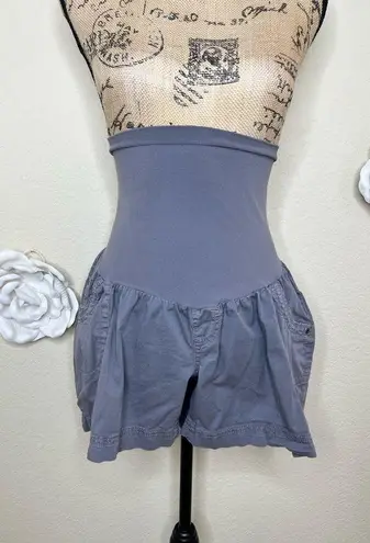 Motherhood Maternity NTM: Darker Gray Cargo Style Over the Belly Shorts Sz XL