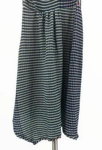 Maeve Waverly One Shoulder Multicolor Gingham Midi Dress size 6