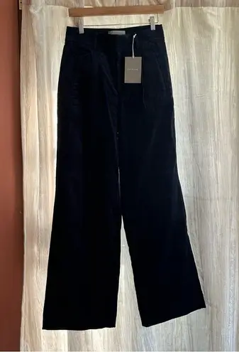 Everlane The Corduroy Way High Drape Pant Navy Blue Wide Leg Trousers NWT Size 4