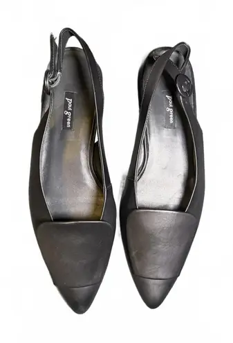 Paul Green  Black Leather Slingback Flats, fits size 7.5 thumbnail 1
