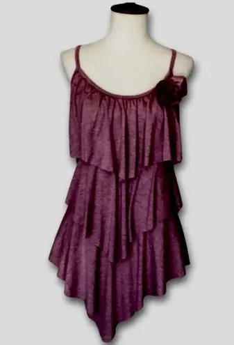 American Dream Purple Tiered Tank Size M