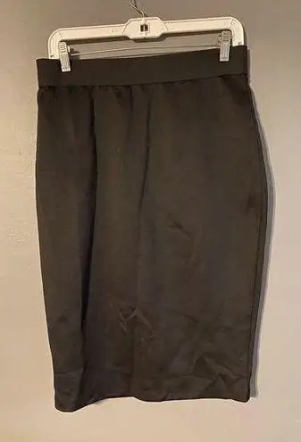 Apt. 9  Black Pull On Elastic Waist Pencil Skirt Size Large