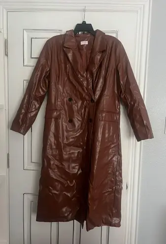 Pink Lily Boutique Brown Trench Coat