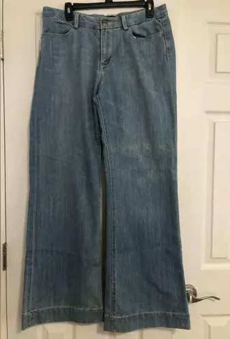 Seven7  Trouser wide leg jeans medium wash women’s size 10