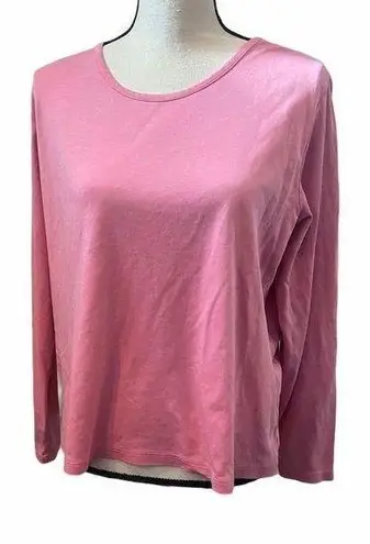 L.L.Bean  100% supima cotton pink XL long sleeve.