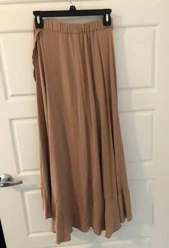 Elan Beige Flowy Skirt