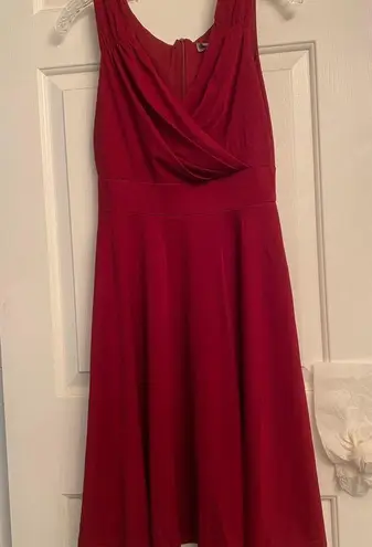 Grace Karin Dark Red Sleeveless V Neck Dress S NWT
