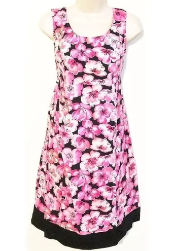 Motherhood Maternity floral sleeveless pink dress
