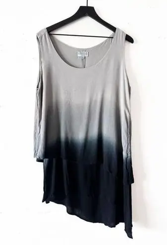 Joseph A . Gray and Black Ombre Tank Top Women's Size 1X