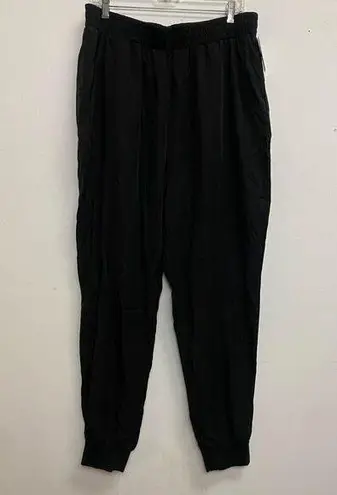 Ophelia Roe Black Elastic Waist Jogger Pant Women's Plus Size 1X NWT
