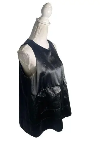 Carven Sleek Pocket Top Black Womens Size 38 US 6