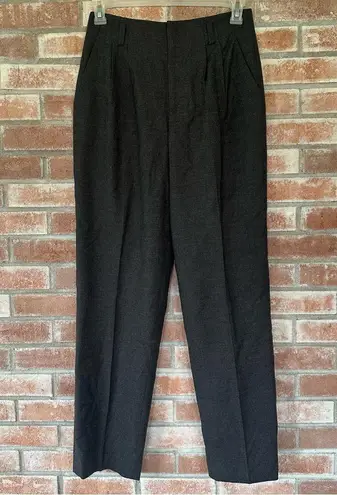 Sundance 100% Wool Trousers Dress Pants Women’s 6 Charcoal Gray Professional