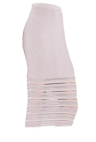 NWT Ronny Kobo DARLING in Steel Ribbed Row Ottoman Texture Stretch Knit Skirt XS