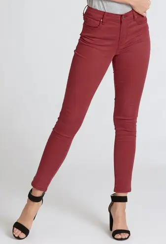 Dear John Gisele High Waisted Maroon Skinny Jeans Size 27