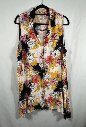 cupio Curvy Women's Sleeveless . Dress 100% Rayon Sz 1x