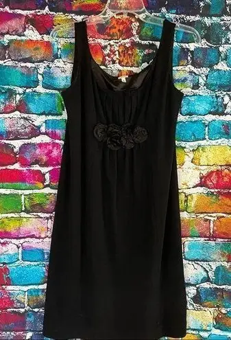 J.Crew  Sleeveless Black Floral Accent Wool Dress Size Small Style 10340