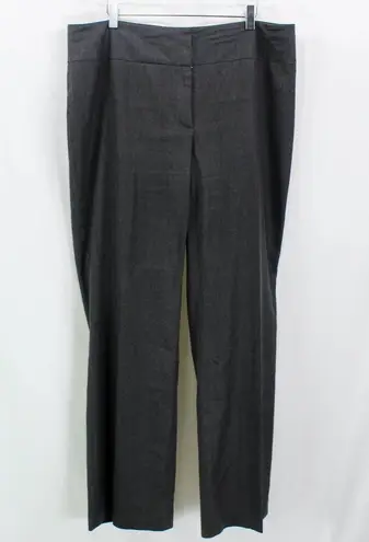 Magaschoni COLLECTION Gray Straight Leg Dress Pant Trouser