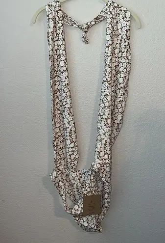 Stone Fox Swim Azalea One Piece Swimsuit In Tobacco Leaf Fleur Size XL