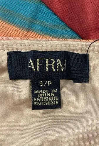 AFRM Matera Matera Dress Blue Abstract Womens Size Small