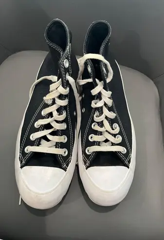 Converse Black Platform