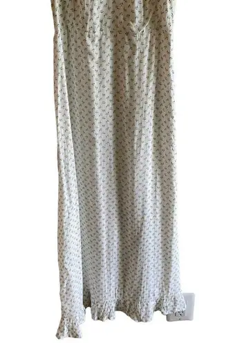 Faithfull the Brand Faithful The Brand Mauve midi Dress Carrie white Floral Print Size 8